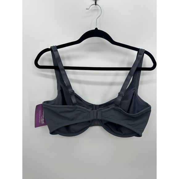 Dominique Anais Everyday Seamless Breathable Bra Women 40F Grey NWT Underwire - Picture 2 of 6